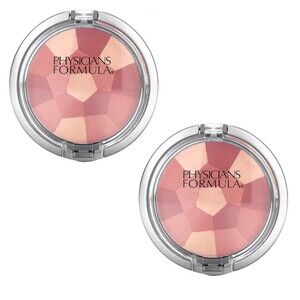Two Pack Physicians Formula Powder Palette, Multi-Colored Blush, Blushing Rose